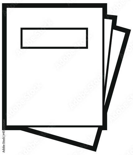 Picto dossier chemise feuilles 