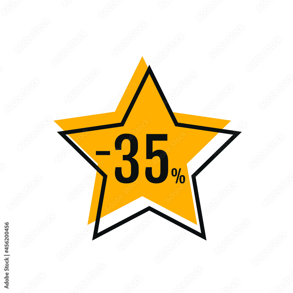 35 Percent Off, Discount Sign Banner or Poster. Special offer price signs 35 Percent Off, Discount Sign Banner or Poster. Special offer price signs