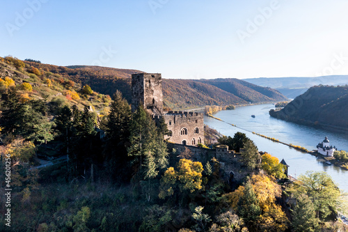 Gutenfels Castle in Kaub am Rhein, Rhineland-Palatinate, Germany photo
