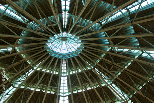Canvas Print Roof construction with daylighting in Kuala Lumpur, Malaysia