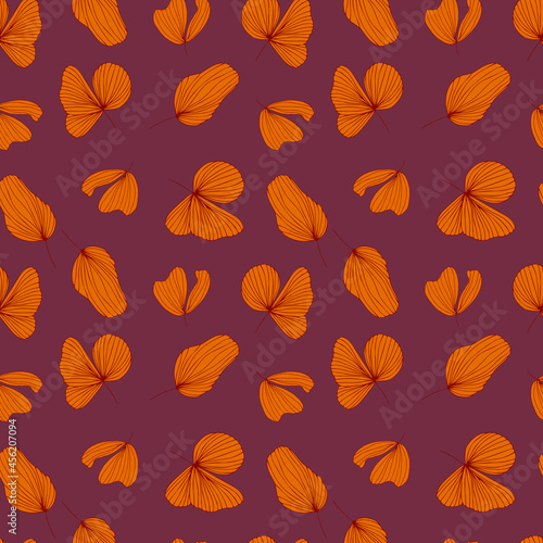 autumn leaves vector seamless pattern. background for fabrics, prints, packaging and postcards
