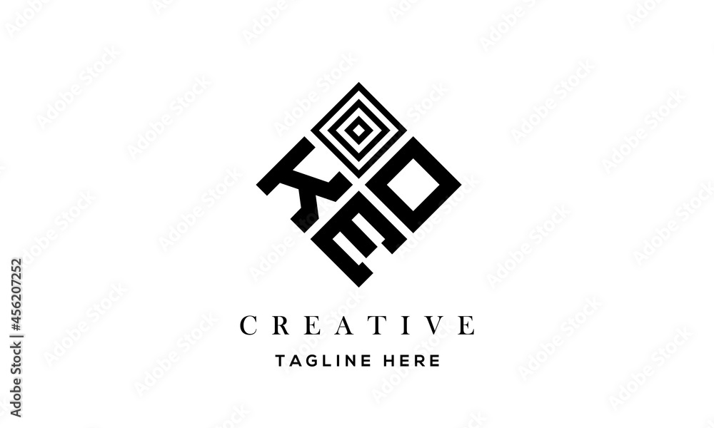 KOE square three latter logo vector KOE square three latter logo vector