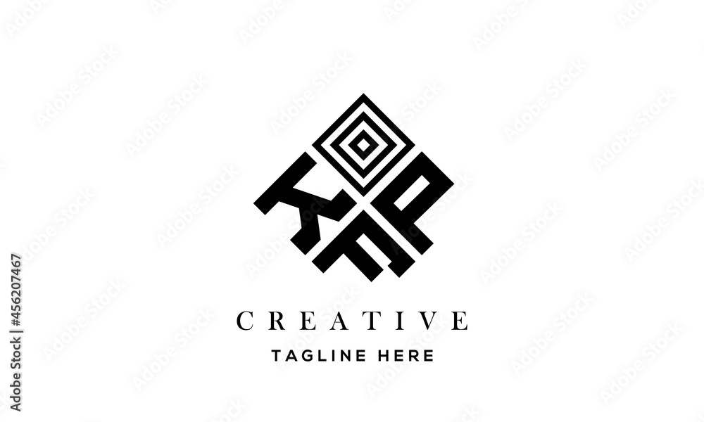 KPF square three latter logo vector KPF square three latter logo vector