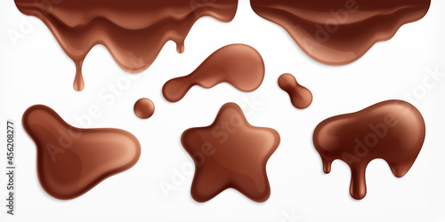 Chocolate Blots Realistic Set