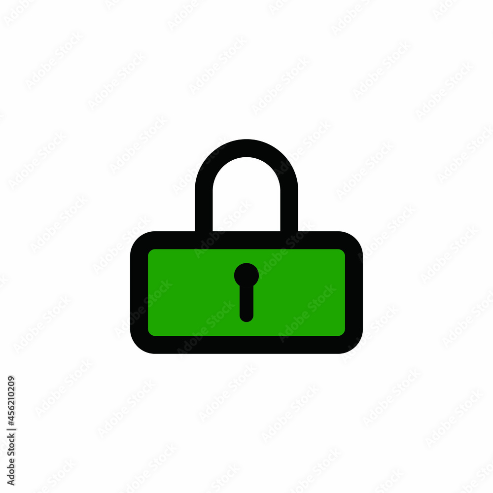 padlock on white background vector icon template- editable padlock on white background vector icon template- editable