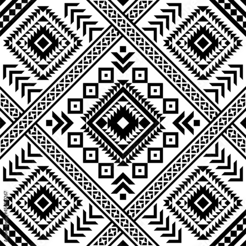 black and white seamless pattern