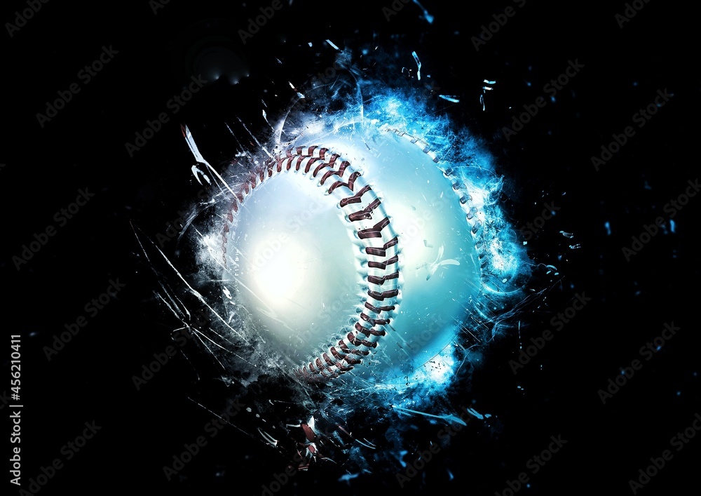 抽象的な野球ボールのイラスト Stock Illustration Adobe Stock