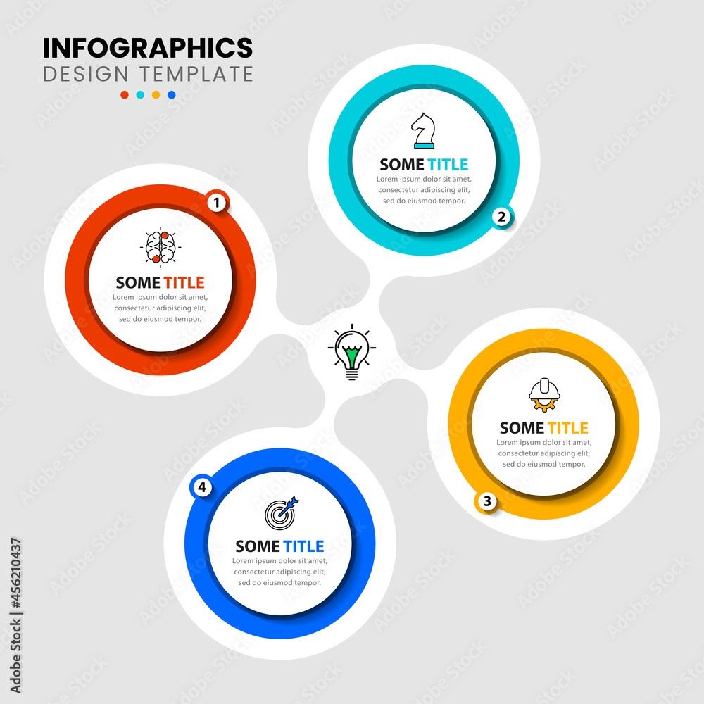 Infographic design template. Creative concept with 4 steps Infographic design template. Creative concept with 4 steps