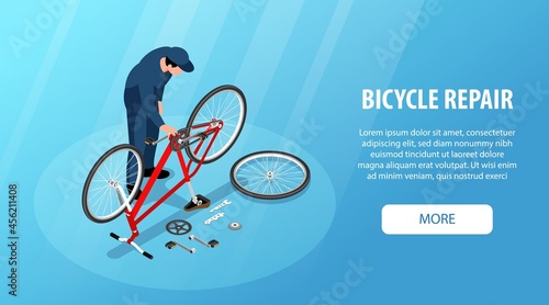 Bicycle Repair Horizontal Banner