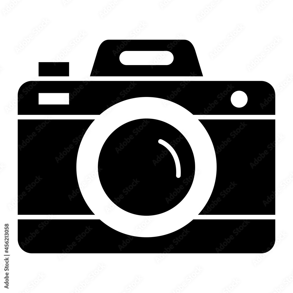 Vector Photo Camera Glyph Icon Design Vector Photo Camera Glyph Icon Design