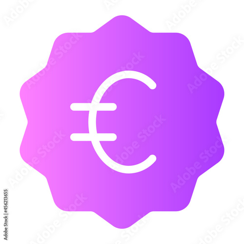 euro gradient icon