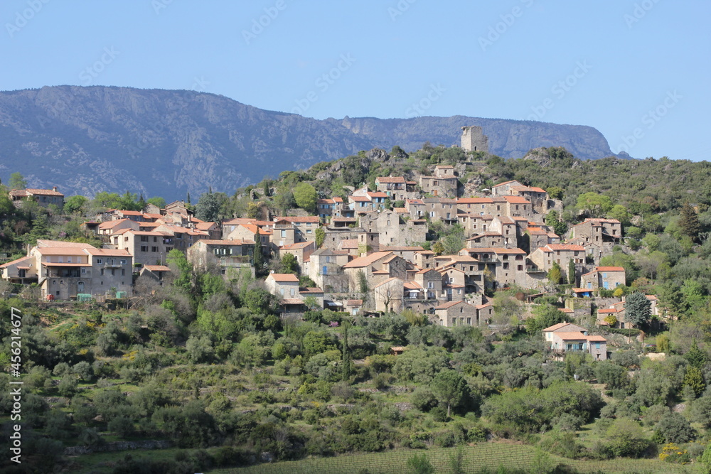 Village de Vieussan, vallée de l'Orb, Occitanie
