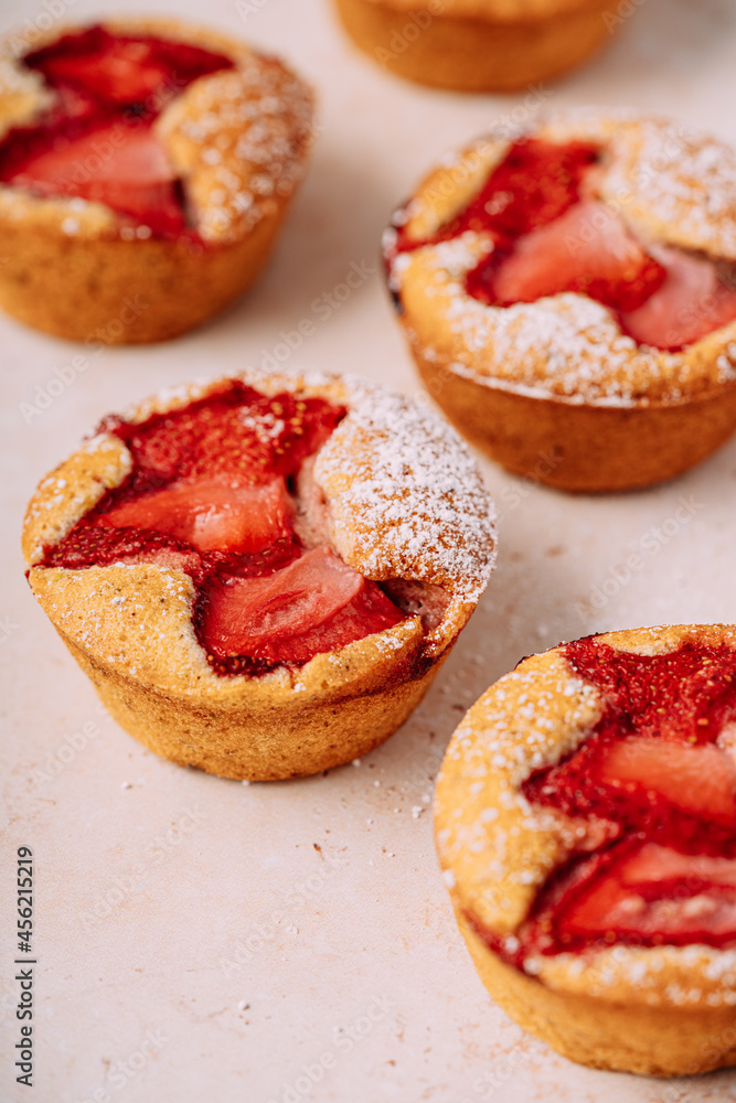 homemade strawberry muffins, little cakes homemade strawberry muffins, little cakes