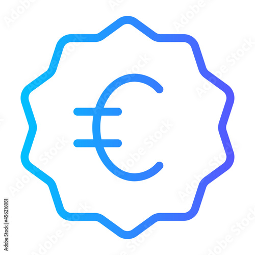 euro gradient icon