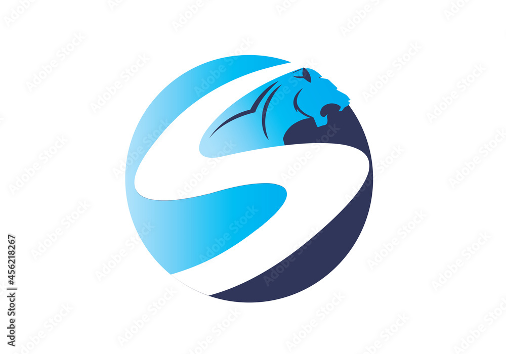 Obraz premium S Logo Design. Speed Network Logo