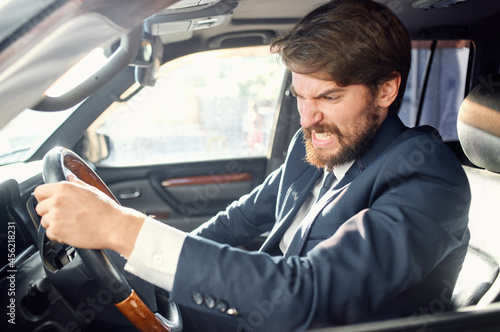 bearded man official passenger driver road service © SHOTPRIME STUDIO