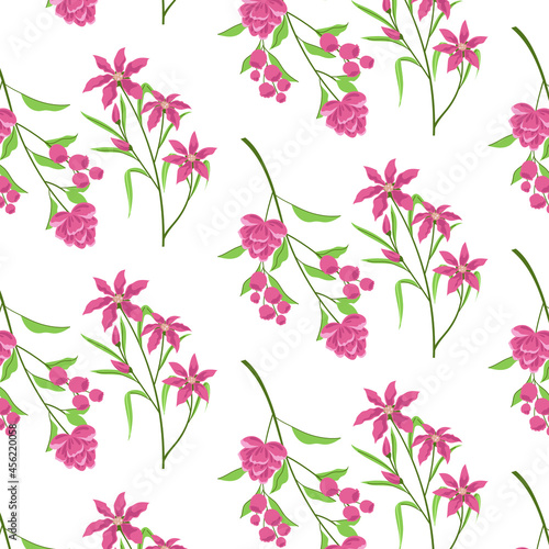 Pattern design, Repeat pattern design, Vector pattern design, Seamless pattern, Floral pattern, Flower, Element's, Bee pattern