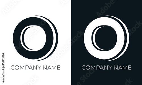 Initial letter o logo vector design template. Creative modern trendy o typography and black colors. photo