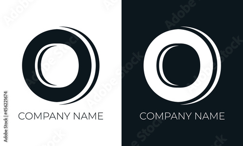 Initial letter o logo vector design template. Creative modern trendy o typography and black colors.