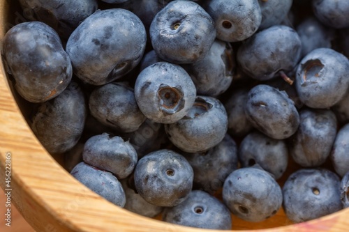 Food healthy blueberry berry organic. Close-up. photo