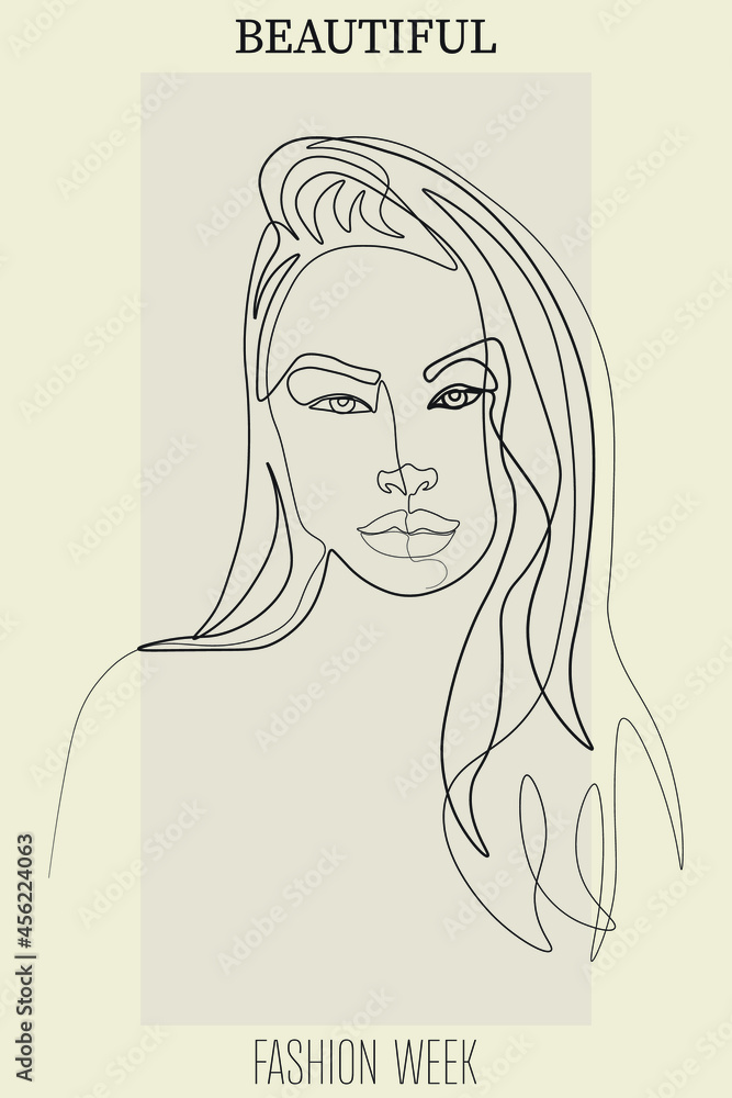 Surreal Faces Continuous line, drawing of set faces and hairstyle, fashion concept, woman beauty minimalist, vector illustration pretty sexy. Contemporary portrait Surreal Faces Continuous line, drawing of set faces and hairstyle, fashion concept, woman beauty minimalist, vector illustration pretty sexy. Contemporary portrait