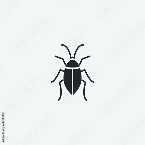 Cockroach vector icon illustration sign © Pethias