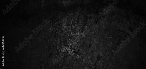Old Grunge Background  Dark Cement With Cracks