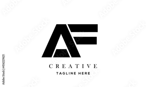 creative letter AF logo design templates