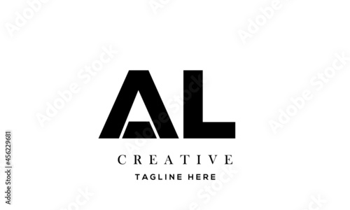 creative letter AL logo design templates