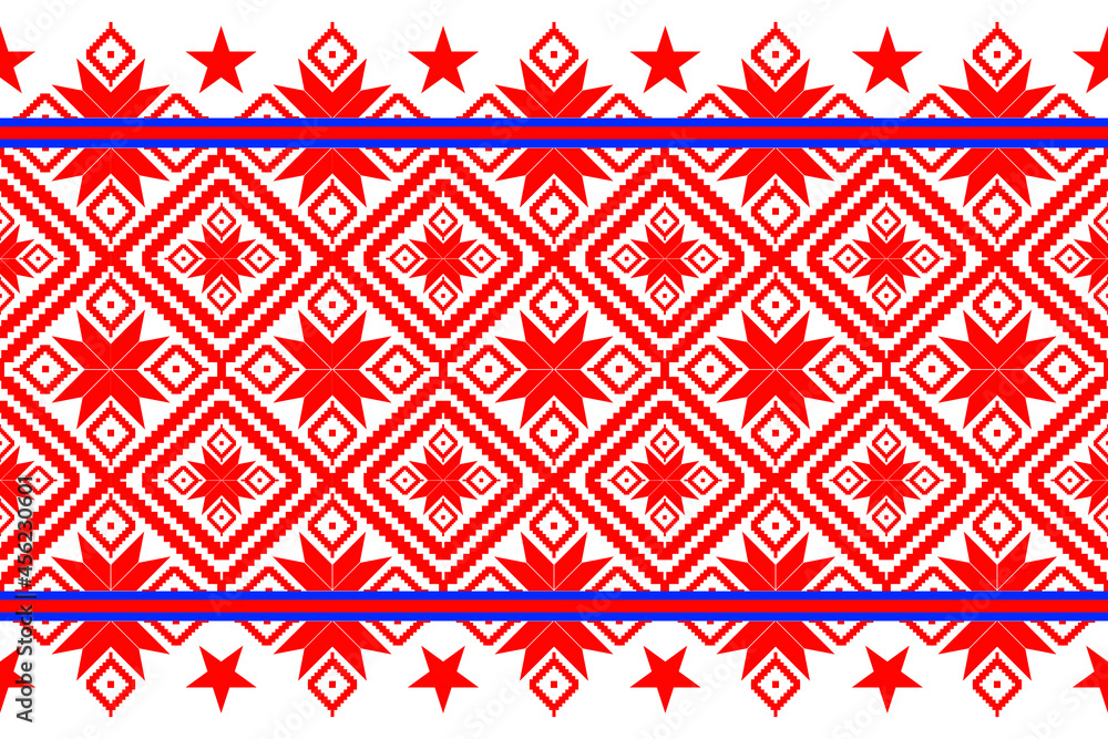 Seamless Vector Background With Red White Background Geometric Pattern Repeating Background Suitable for destroying fabrics, textile patterns, wallpaper. Seamless Vector Background With Red White Background Geometric Pattern Repeating Background Suitable for destroying fabrics, textile patterns, wallpaper.