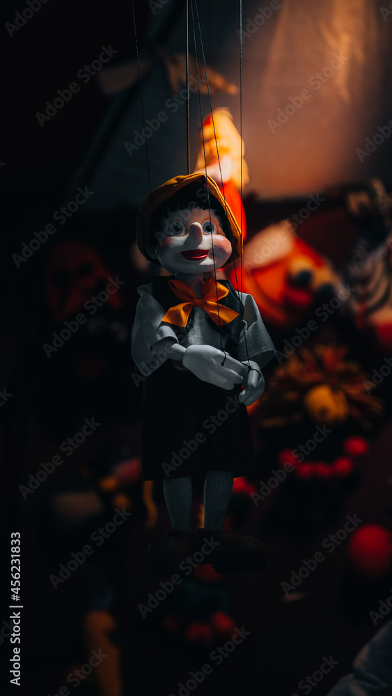 circus puppet, Pinocchio nightmare