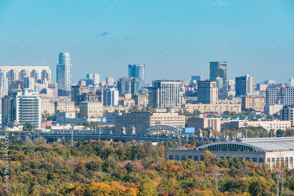 Morning view of the city center. Moscow. Russia.
