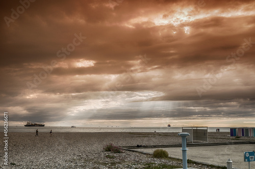 storm on the beach