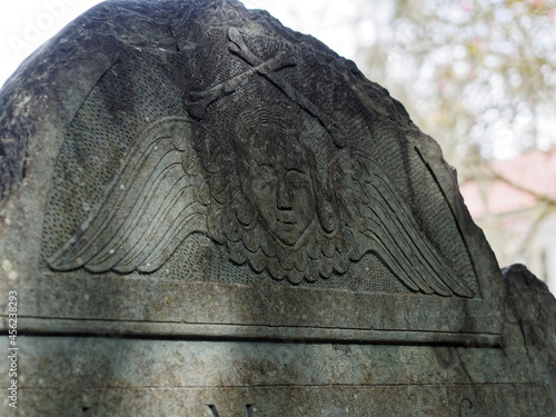 Spooky headstone