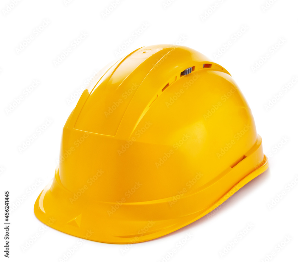 Construction helmet isolated at white background. Hardhat on white Construction helmet isolated at white background. Hardhat on white
