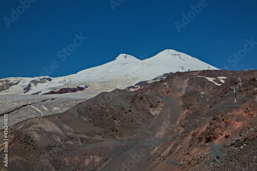 The top of Mount Elbrus.