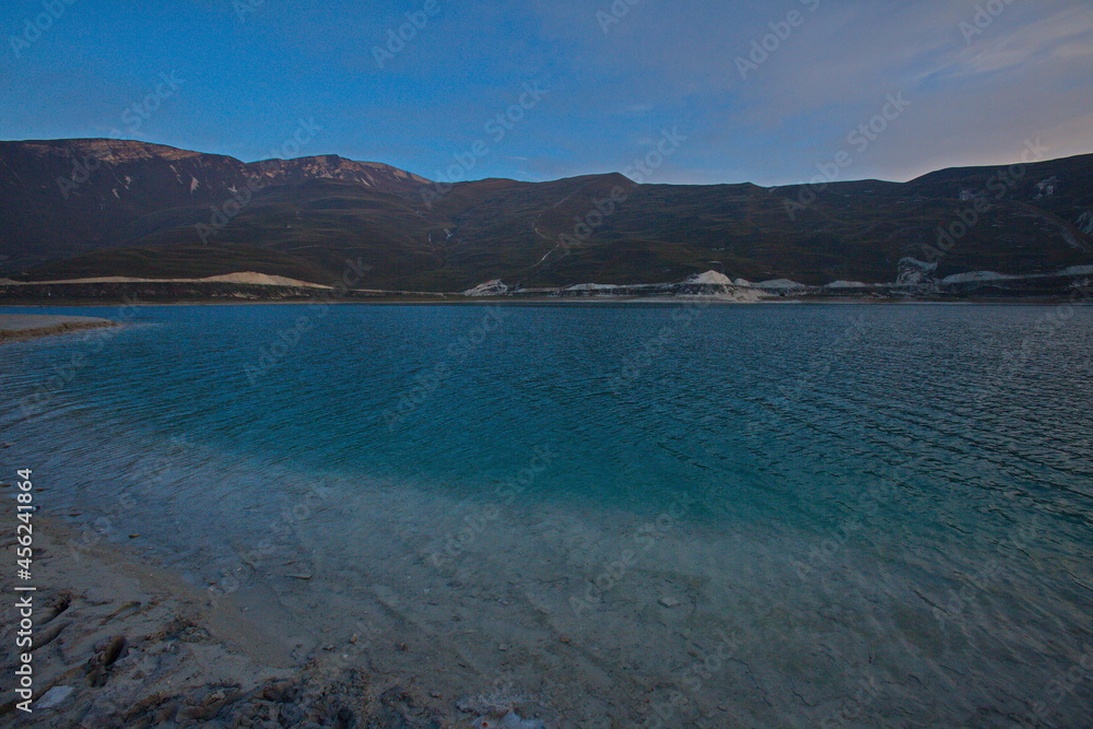 Early morning at the Kezenoy-Am lake. Early morning at the Kezenoy-Am lake.