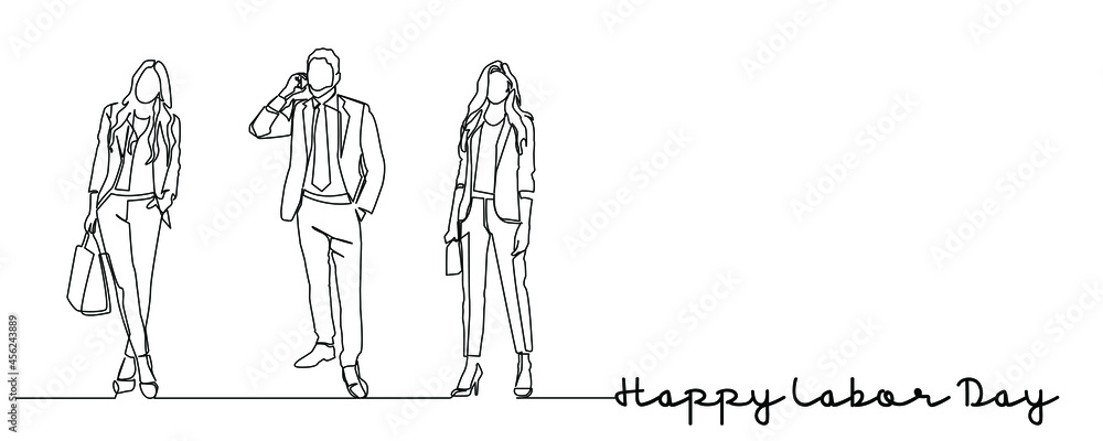continuous line drawing of a business presentation during a team meeting, working concept vector illustration. continuous line drawing of a business presentation during a team meeting, working concept vector illustration.