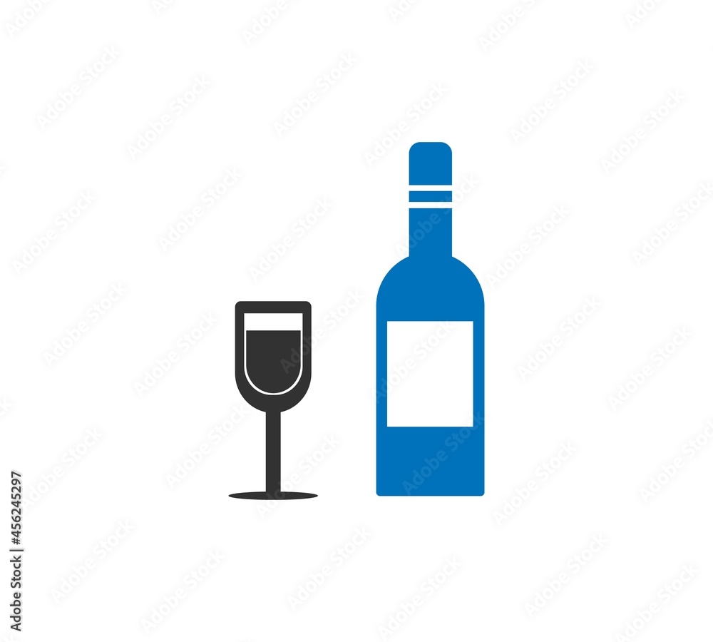 Champagne icon vector isolate on white background Champagne icon vector isolate on white background