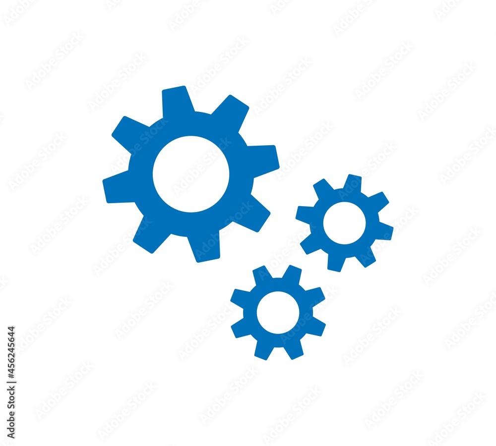 Cogwheel gear mechanism vector settings vector icon Cogwheel gear mechanism vector settings vector icon
