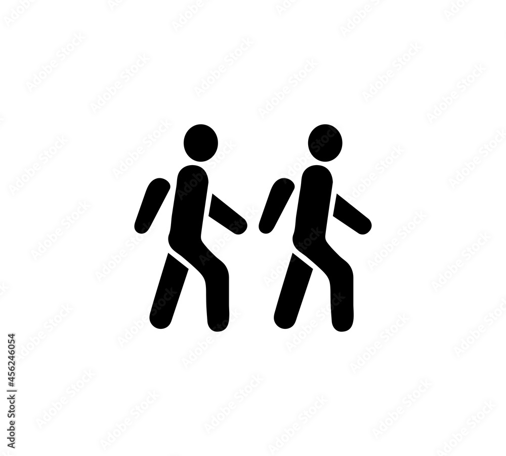 modern man walk icon 2 human walkway modern man walk icon 2 human walkway
