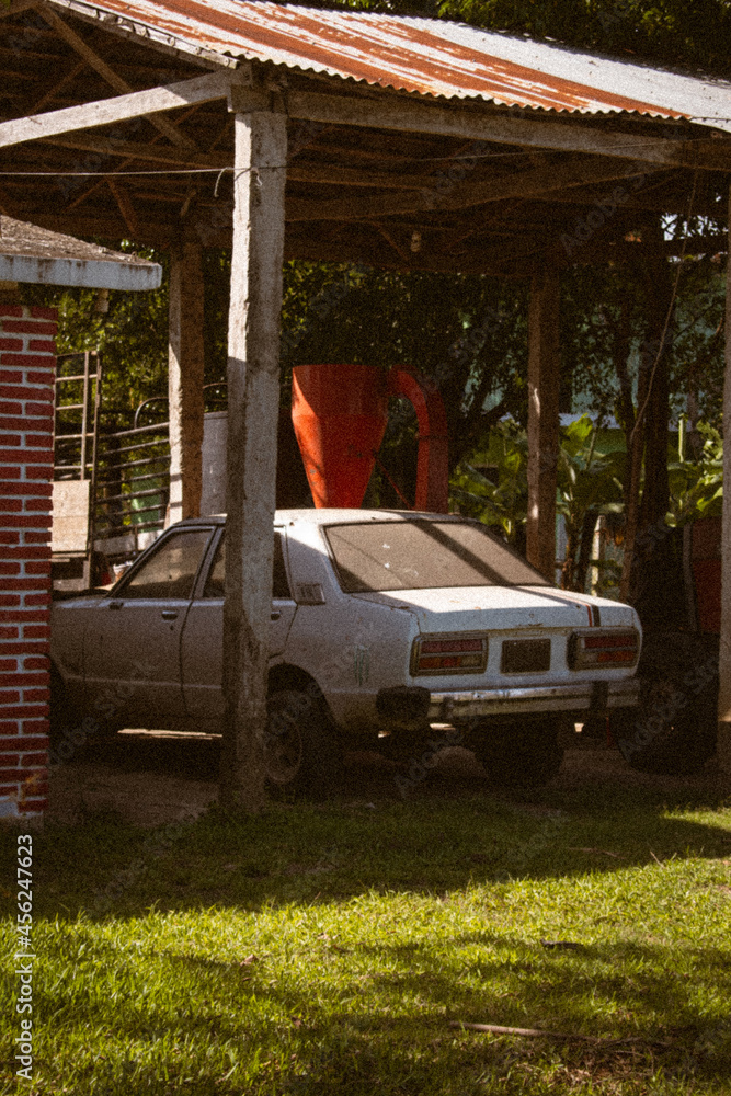 Fototapeta premium old car in the countryside