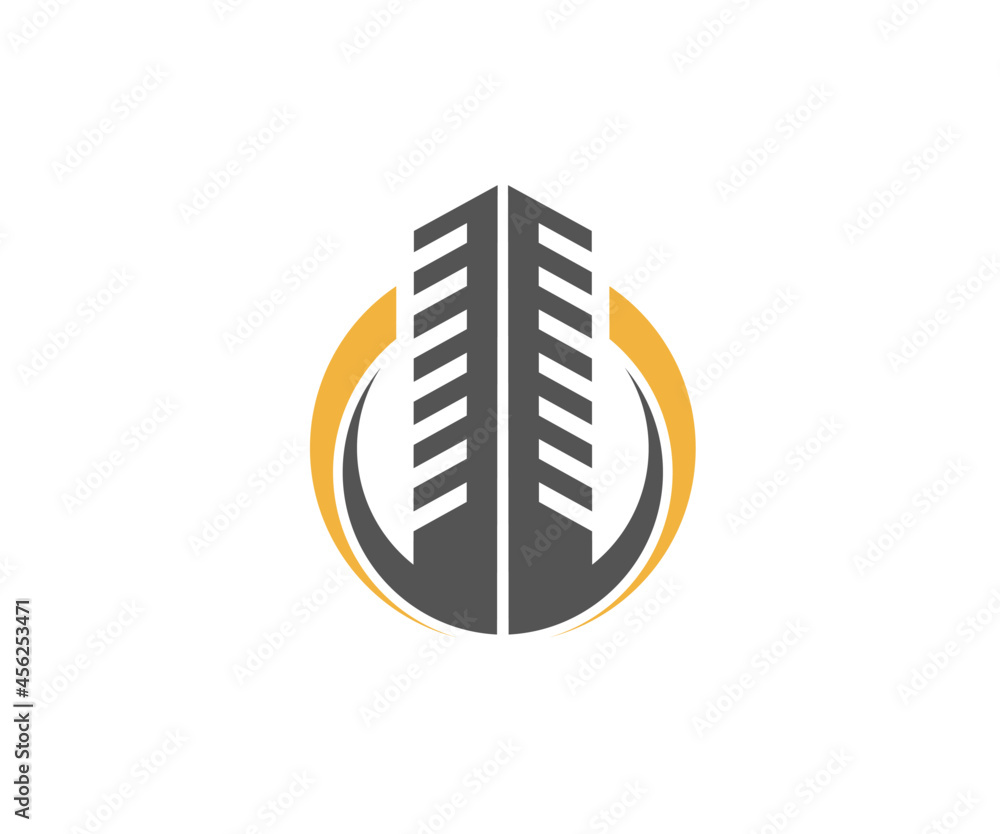 construction logo element vector, building design construction logo element vector, building design