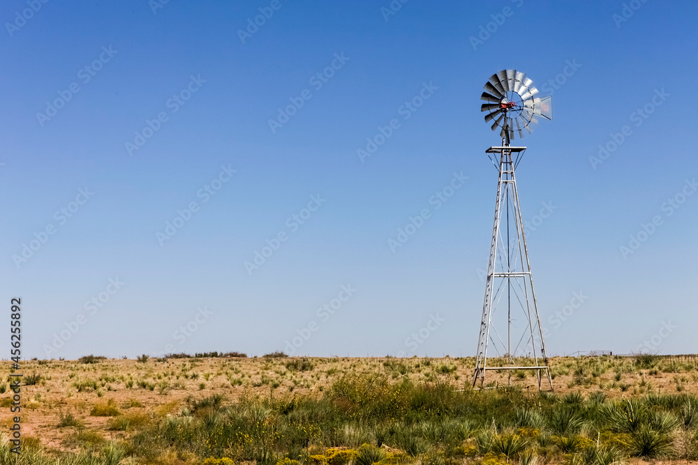 Old windmill in Endee, New Mexico, USA. Route 66 Old windmill in Endee, New Mexico, USA. Route 66