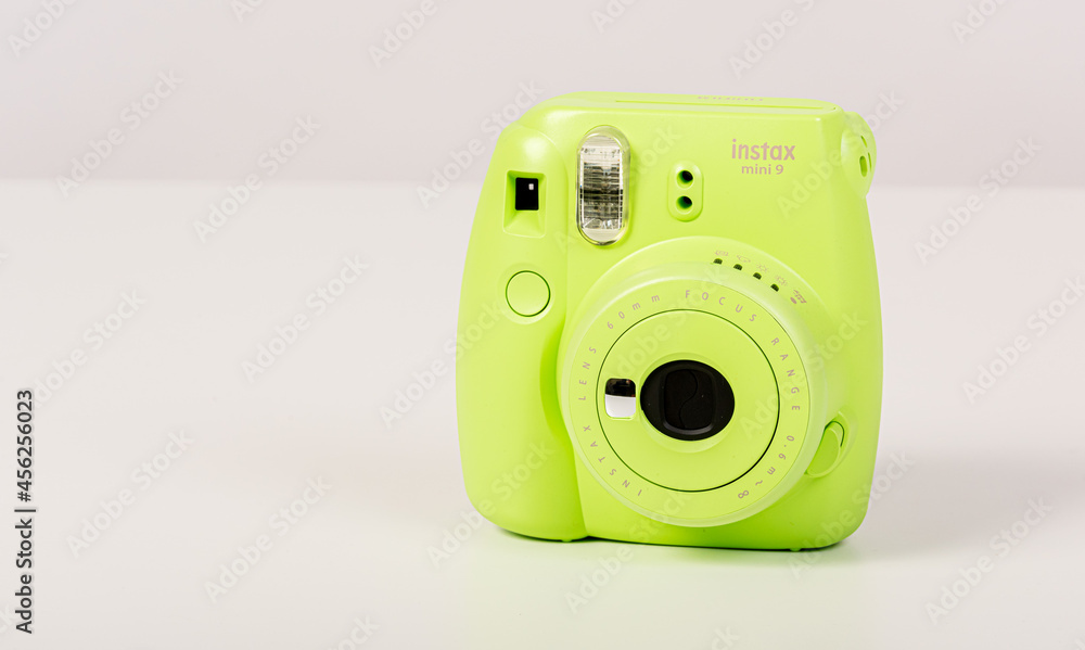 Gothenburg, Sweden - june 4 2019: Fujifilm Instax mini 9 instant camera in  green.. Stock Photo | Adobe Stock