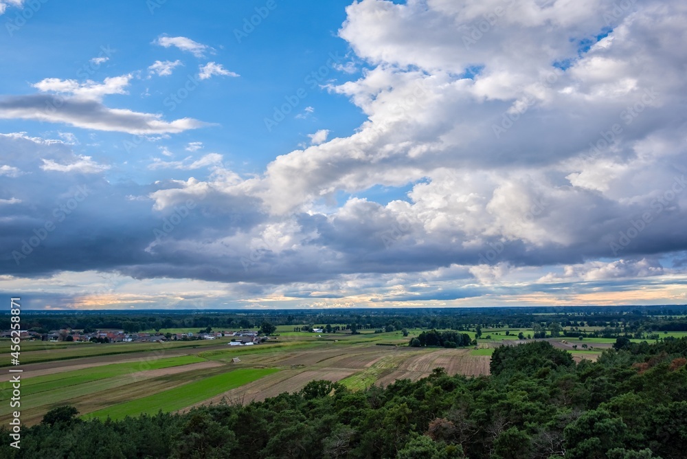Landscape nature from a height, beautiful view of the expanse Landscape nature from a height, beautiful view of the expanse