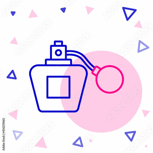 Line Perfume icon isolated on white background. Colorful outline concept. Vector