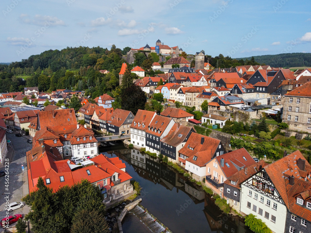 Aerial view of Kronach in Bavaria