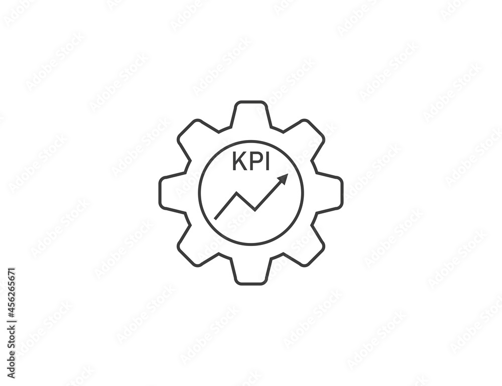 Analysis, kpi icon. Vector illustration. Flat design. Analysis, kpi icon. Vector illustration. Flat design.
