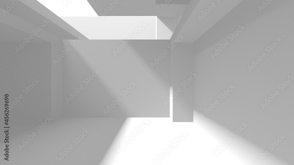 Abstract White Architecture Design Concept Abstract White Architecture Design Concept
